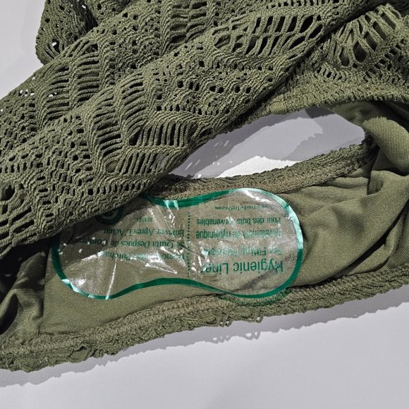 Vince Camuto Crochet Bandeau One-Piece Swimsuit - Picture 10 of 11